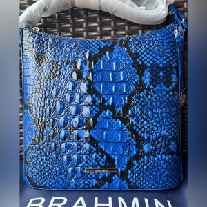 NWT Brahmin Katie Blue Viper Allover Crossbody